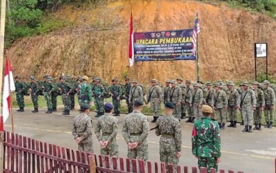Upacara Pembukaan Patroli Gabungan Indonesia Malaysia, Cek Patok Batas Negara di Kawasan TNKM